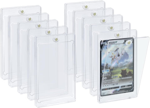 Lot 10 35PT Transparent Magnetic Game Card Case with UV Protection