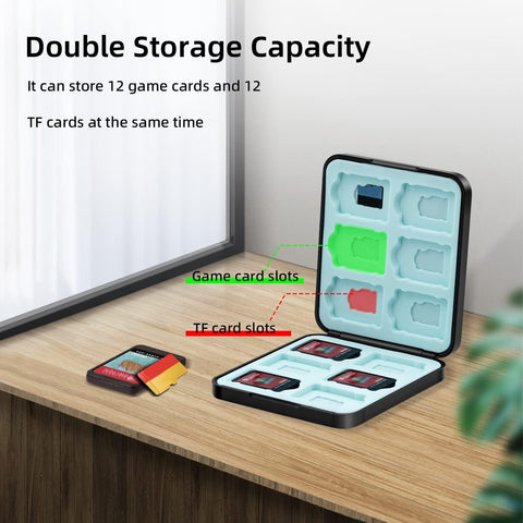 Mcbazel Switch Game Card Case for 12 Game and Micro SD