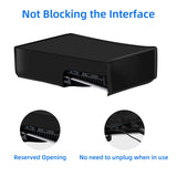 Horizontal Dust Cover for PS5 Game Console - Black