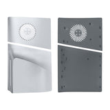 Replacement Side Panel Plate with Cooling Vent for PS5 Slim Disc Edition-Silver(2.0)
