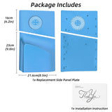 Replacement Side Panel Plate with Cooling Vent for PS5 Slim Disc Edition-Light Blue(2.0)
