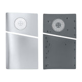 Replacement Side Panel Plate with Cooling Vent for PS5 Slim Digital Edition-Silver(2.0)