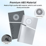 Replacement Side Panel Plate with Cooling Vent for PS5 Slim Digital Edition-Silver(2.0)