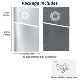 Replacement Side Panel Plate with Cooling Vent for PS5 Slim Digital Edition-Silver(2.0)