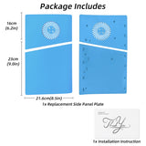 Replacement Side Panel Plate with Cooling Vent for PS5 Slim Digital Edition-Light Blue(2.0)