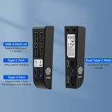 PGTECH 6 In 1 USB Hubs for PS5 Slim Digital/Disc Edition Console-Black(GP-524)
