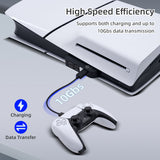 PGTECH 6 In 1 USB Hubs for PS5 Slim Digital/Disc Edition Console-Black(GP-524)