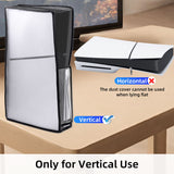 Transparent Dust Cover with Visual Window for PS5 Slim DE/UHD Gaming Console