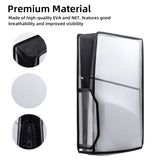 Transparent Dust Cover with Visual Window for PS5 Slim DE/UHD Gaming Console
