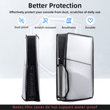 Transparent Dust Cover with Visual Window for PS5 Slim DE/UHD Gaming Console