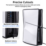 Transparent Dust Cover with Visual Window for PS5 Slim DE/UHD Gaming Console