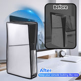 Transparent Dust Cover with Visual Window for PS5 Slim DE/UHD Gaming Console