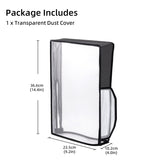 Transparent Dust Cover with Visual Window for PS5 Slim DE/UHD Gaming Console