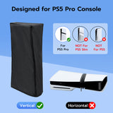 Mcbazel Dust Cover for PS5 Pro, Dust Cover Anti Scratch Protective Cover Sleeve for PS5 Pro Digital/Disc Edition Consoles – Black