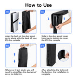 Mcbazel Dust Cover for PS5 Pro, Dust Cover Anti Scratch Protective Cover Sleeve for PS5 Pro Digital/Disc Edition Consoles – Black