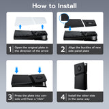 Replacement Side Panel Plate with Vent for PS5 Pro Digital Edition-Black