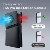 Mcbazel Replacement Side Panel Plate with Vent for PS5 Pro Disc Edition-Black