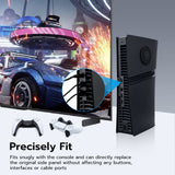 Mcbazel Replacement Side Panel Plate with Vent for PS5 Pro Disc Edition-Black