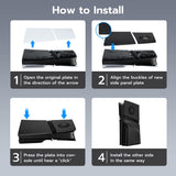 Mcbazel Replacement Side Panel Plate with Vent for PS5 Pro Disc Edition-Black