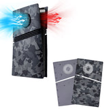 Mcbazel Replacement Side Panel Plate with Vent for PS5 Pro Digital Edition-Camouflage