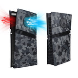 Mcbazel Replacement Side Panel Plate with Vent for PS5 Pro Digital Edition-Camouflage