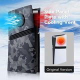 Mcbazel Replacement Side Panel Plate with Vent for PS5 Pro Digital Edition-Camouflage
