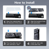 Mcbazel Replacement Side Panel Plate with Vent for PS5 Pro Digital Edition-Camouflage