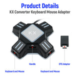 Mcbazel KX Keyboard & Mouse Converter Adapter for Switch / Xbox One / PS4 / PS3