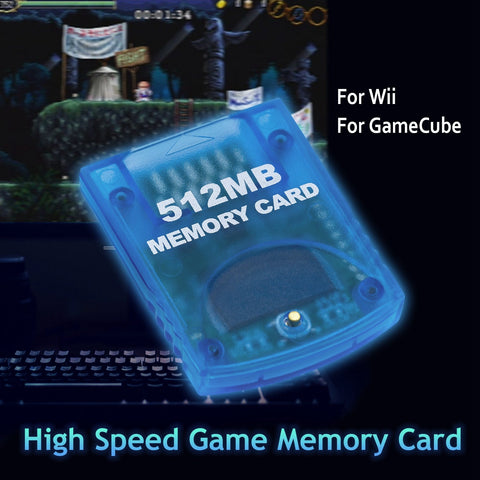 Mcbazel Gamecube 512MB Memory Cards for Gamecube and Wii Console