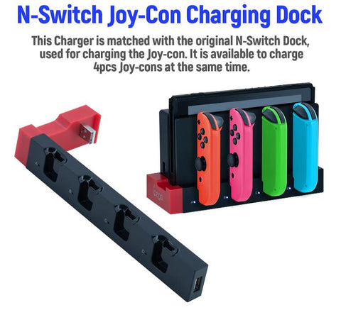 Mcbazel Switch 4 in 1 Joy-Con Charging Station Docking