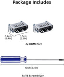 Mcbazel 2Pcs HDMI Port Replacement for PS5 with T8 Screwdriver