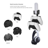 Mcbazel Controller and Headset Wall Mount Stand Holder for PS5 / PS4 / Xbox Series X&S / Switch Pro