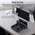 Mcbazel Charging Station for Playstation Portal Remote Player and PS5 Controllers with LED Light and Charging Cable
