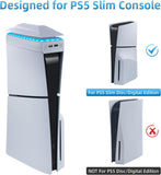 Mcbazel Upper Cooling Fan with RGB Light for PS5 Slim disc and digital versions
