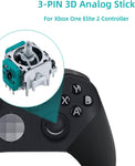 Mcbazel 2 Pack Controller 3D Analog Joystick Thumb Sticks Replacement Repair Parts for Xbox One Elite 2