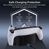 Mcbazel Charging Station for Playstation Portal Remote Player and PS5 Controllers with LED Light and Charging Cable