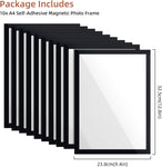 10 Pieces A4 Self-Adhesive Magnetic Photo Frame-Black Edge