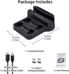 Mcbazel Charging Station for Playstation Portal Remote Player and PS5 Controllers with LED Light and Charging Cable
