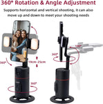 Mcbazel Auto Face Tracking Tripod with 2 Fill Lights for Mobile Phone / Gimbal Stabilizer-Black