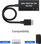 Mcbazel HDMI Adapter for PS2 / PS1, PS1 / PS2 to HDMI