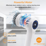 Multifunctional Cordless Handheld Electric Cleaning Brush with LED Display