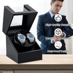 PU Leather Automatic Dual Watch Winder