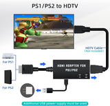 Mcbazel HDMI Adapter for PS2 / PS1, PS1 / PS2 to HDMI