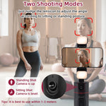 Mcbazel Auto Face Tracking Tripod with 2 Fill Lights for Mobile Phone / Gimbal Stabilizer-Black