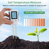 Mcbazel Soil Meter,3 in 1 Digital Plant Soil Moisture Meter with PH / Moisture /Temperature