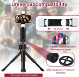 Mcbazel Auto Face Tracking Tripod with 2 Fill Lights for Mobile Phone / Gimbal Stabilizer-Black