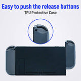 Mcbazel DOBE Transparency Soft TPU Protective Cover Case for Switch / Switch OLED Joy-con
