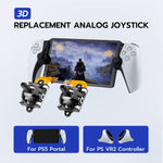 Mcbazel Joystick Replacement Kit for PlayStation Portal/PlayStation VR2 Controller, 6 In 1 Hall Analog Joystick Repair Kit with Opening Tool for PlayStation Portal and PSVR 2 Controllers