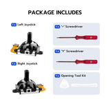 Mcbazel Joystick Replacement Kit for PlayStation Portal/PlayStation VR2 Controller, 6 In 1 Hall Analog Joystick Repair Kit with Opening Tool for PlayStation Portal and PSVR 2 Controllers