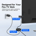 Mcbazel Fire Stick Ethernet Adapter,firestick ethernet adapter Micro USB to RJ45, Ethernet Network Adapter Compatible with Fire TV Stick 4K Max/Lite/2nd Gen/3rd Gen Fire TV